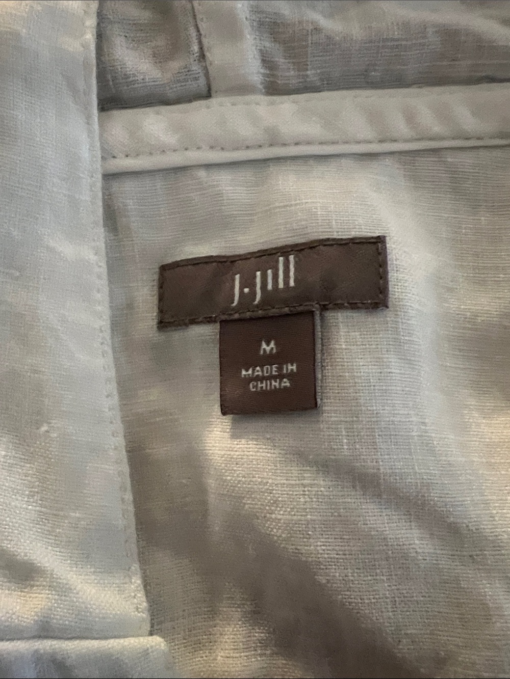 J. Jill White Sleeveless Linen Hooded Tunic, NWOT - Picture 2 of 6